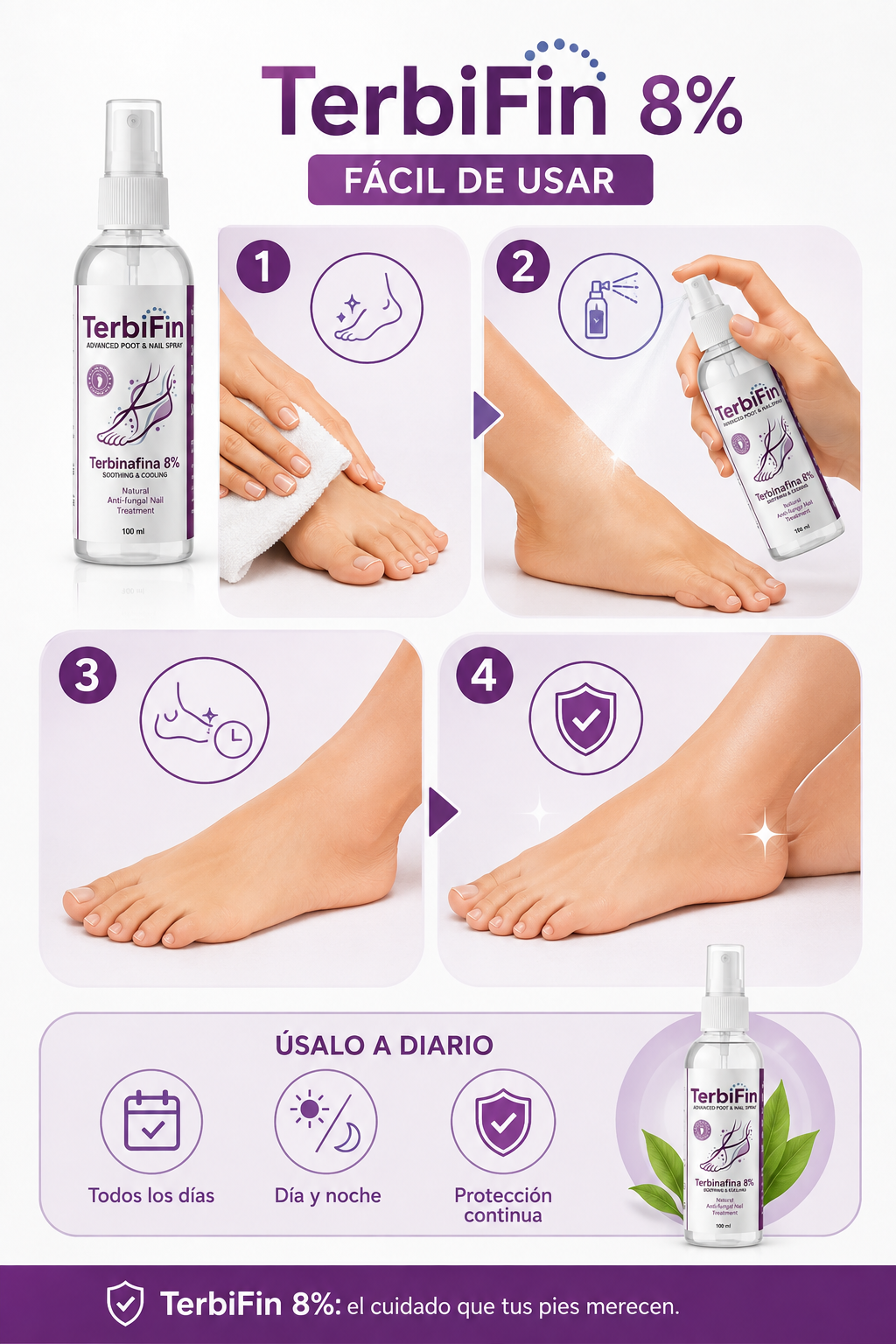 TerbiFin Spray 8% Anti-Hongos